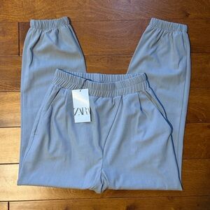 Zara Pleated Elastic Waist Jogger Pants